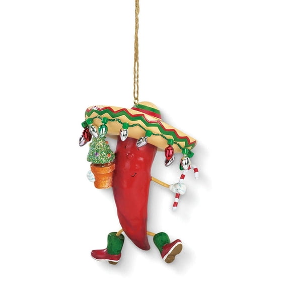 Cape Shore Chili Pepper Sombrero Holiday Christmas Tree Ornament