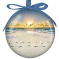 Cape Shore Christmas Ball AIF4 Ornament, Walk with Me Sunset Beach Gift for Retirement Beach