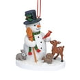 thumbnail image 1 of Cape Shore Christmas Resin Ornament, Snowman with Deer and Cardinal, Holiday Tree Decoration, Home Collection, 1 of 1