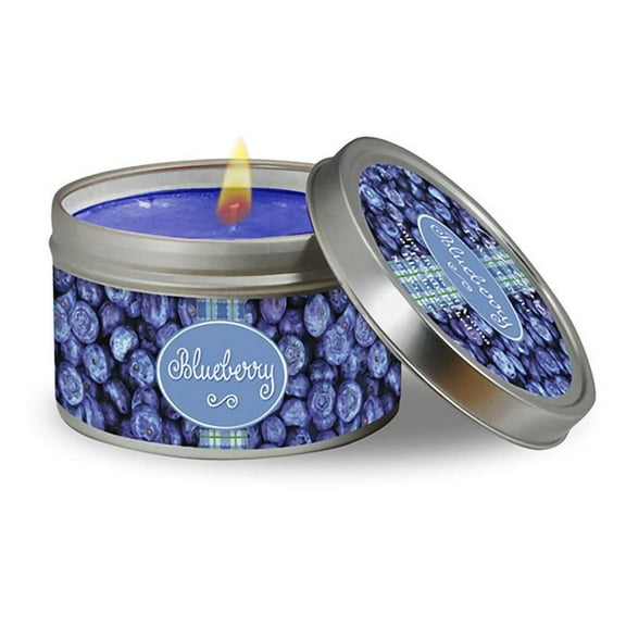 Cape Shore Christmas Travel Candle - Blueberry Gifts for Mothers Day, Home, Portable Tin for Outdoor Garden, Camping