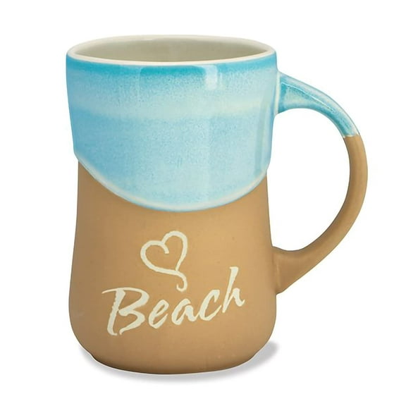 Cape Shore Decorative Wave Coffee Tea Mug Cup, Beach, Gifts for Birthday Christmas, 16 Oz