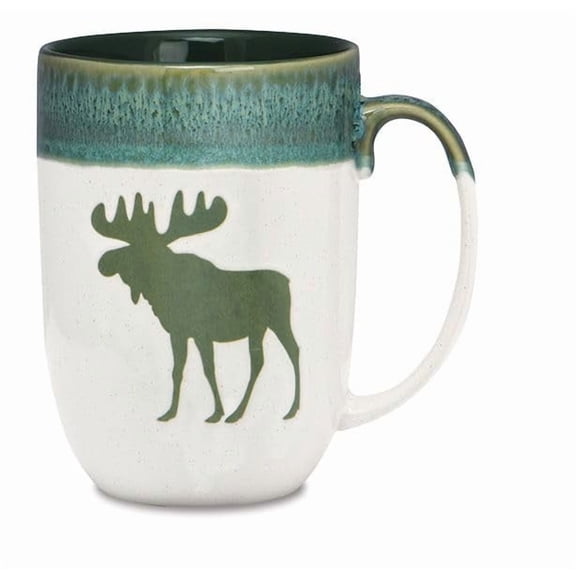 Cape Shore Dipped Coffee Tea Mug Cup, Moose Gifts for Birthday Christmas, 16 Oz