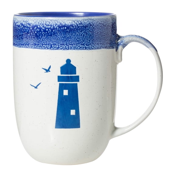 Cape Shore Lighthouse Dipped Mug 16oz Stoneware