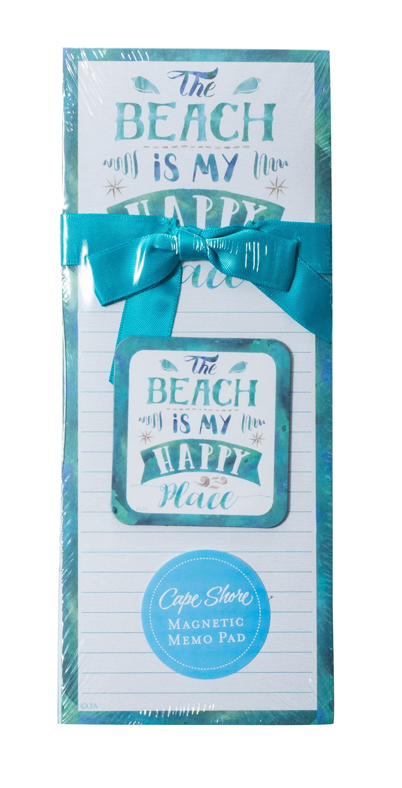 Cape Shore The Beach Is My Happy Place Magnetic Memo NotePad Gift