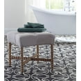 thumbnail image 1 of Cape Town Bobbin Turned Occasional Stool, Linen Upholstery, 1 of 4