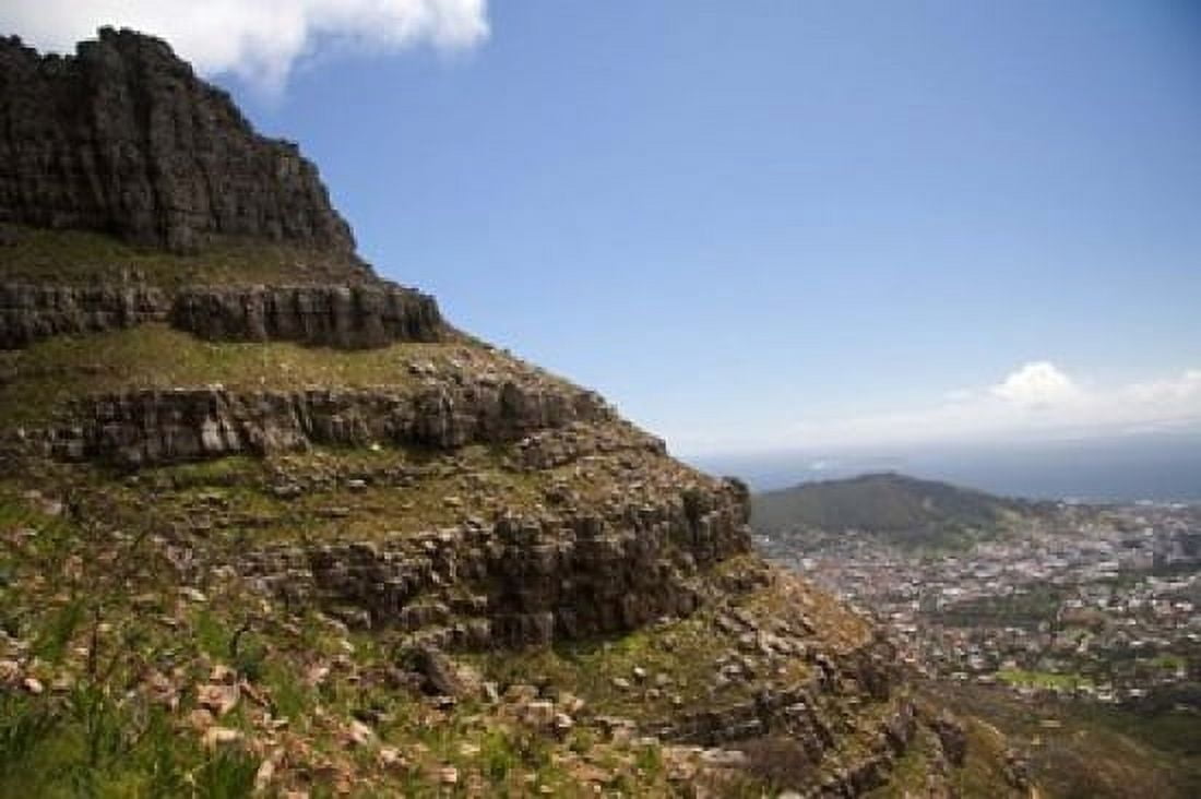Cape Town South Africa Hiking up to Table Mountain Canvas Art - Micah Wright DanitaDelimont (34 x 23)