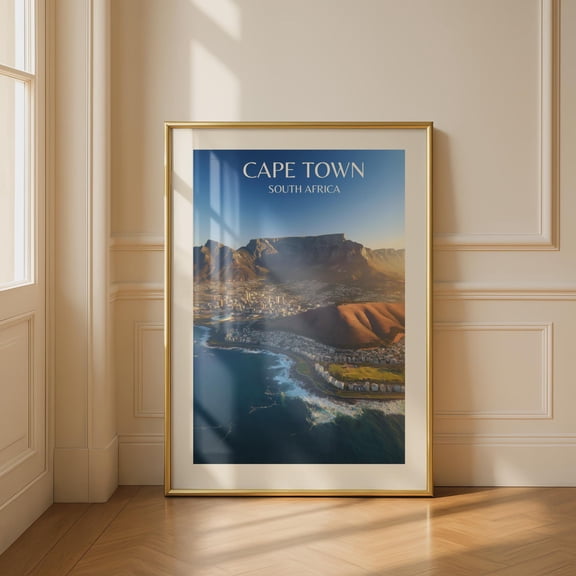 Cape Town South Africa Table Mountain Oceanview Wall Art Home Decor Office Wall Art