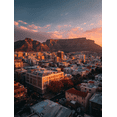 thumbnail image 1 of Cape Town Table Mountain Sunset Canvas Print Wall Art for Living Room Bedroom Office Home Hotel Cafe Decor, 1 of 8