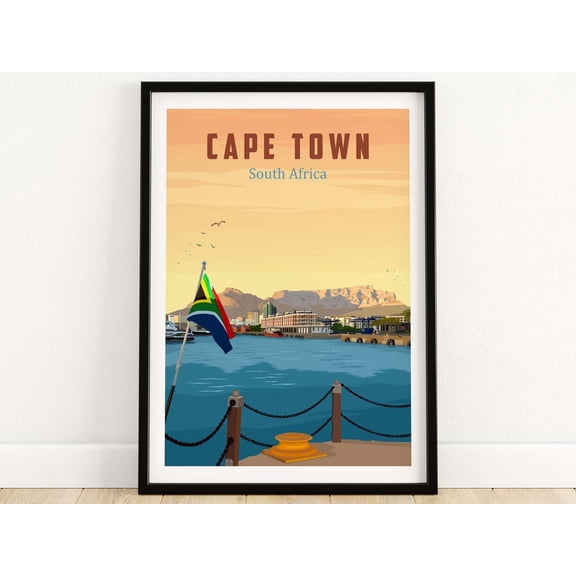 Cape Town Travel Poster Print This Art World