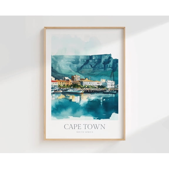 Cape Town Wall Art Home Decor Poster South Africa Poster, Unframed Size 8x12