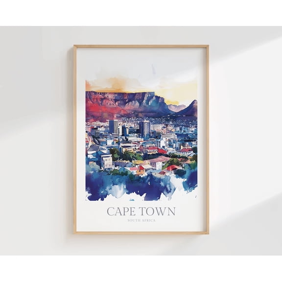 Cape Town Wall Art Home Decor South Africa Poster Poster, Unframed Size 24x36