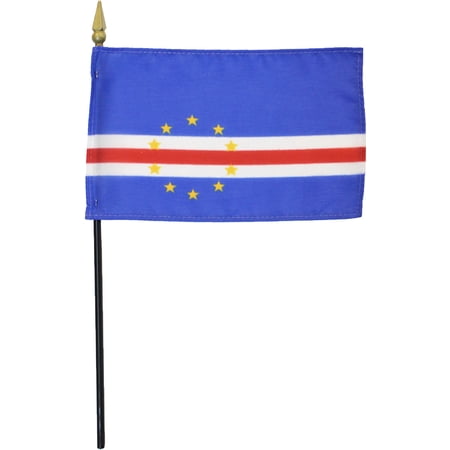 Cape Verde - 4"X6" Stick Flag