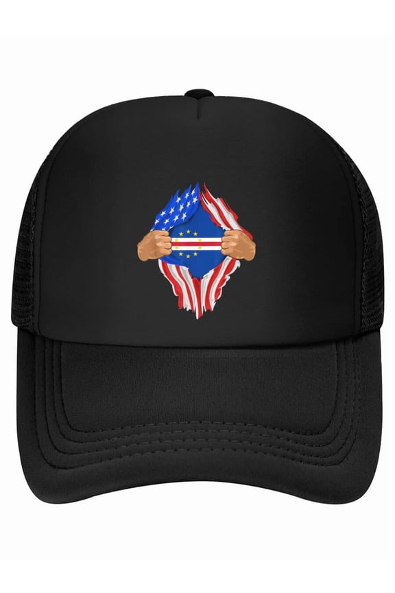 Cape Verde Blood Inside Me Baseball Cap | Cape Verde Flag Gift Baseball Cap