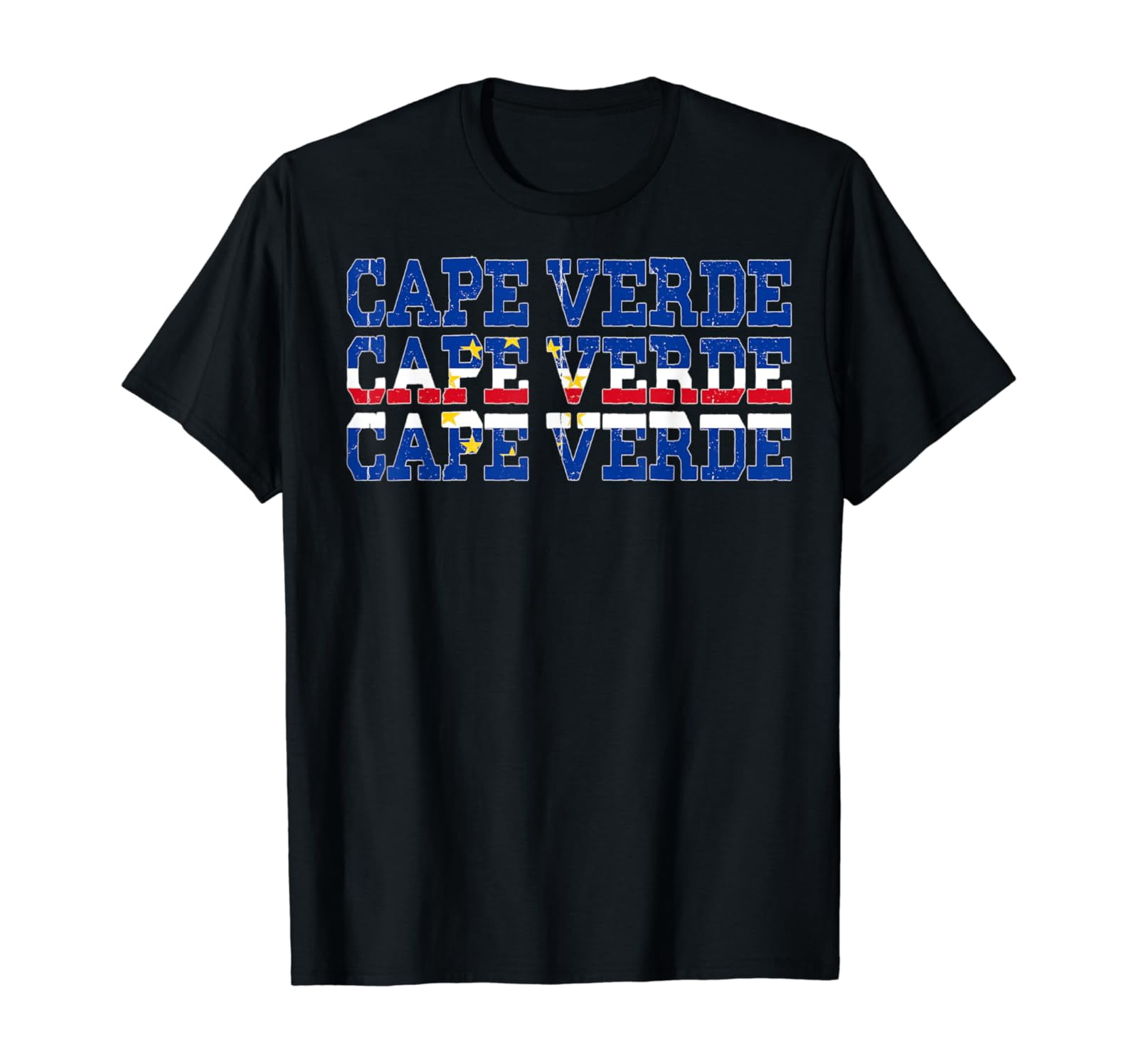Cape Verde Cape Verdian Flag Sports Lovers T-Shirt Unisex Full Size S ...