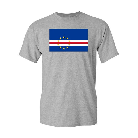 Cape Verde Country Flag Adult DT T-Shirt Tee