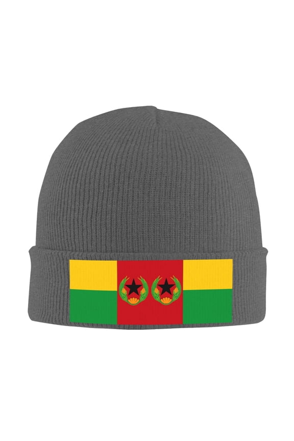 Cape Verde Flag Beanie Hat Men Women Warm Printed Cap Knit Beanies Hats Outdoor Winter Deep Heather
