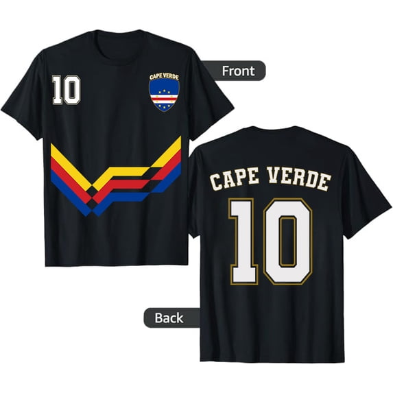 Cape Verde Number 10 Soccer Sports T-Shirt