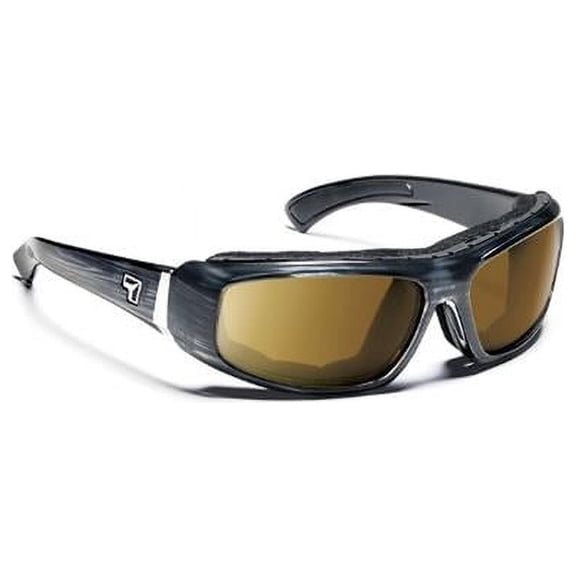 Cape Wind Blocking Padded Foam Photochromic Sunglasses for Outdoors, 100% UVA + UVB Protection, Charcoal Frame/Yellow to Gray Lens