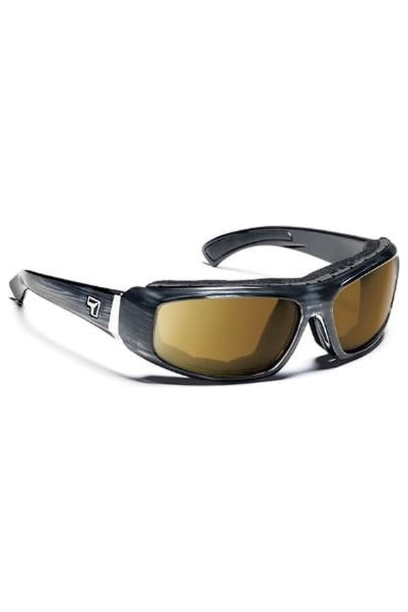 Cape Wind Blocking Padded Foam Photochromic Sunglasses for Outdoors, 100% UVA + UVB Protection, Charcoal Frame/Yellow to Gray Lens