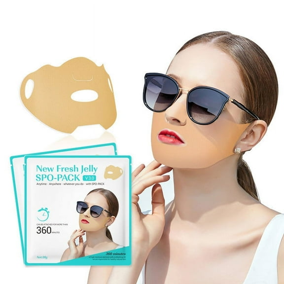 Capebale Face Mask Sunscreen Facial Facial Mask UVs Detection Mask UVs Sunscreen Patch Breathable Sunscreen Facial Plaster Facial Covering Running Elastic Plaster Outdoor Spo Gifts for College Girls