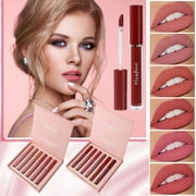 Capebale Lip Gloss for Teens, Set Box Lipstick Women's Anniversary Birthday Lip Gloss Set, Lip Gliss, 6PCS MAXFINE Lipstick