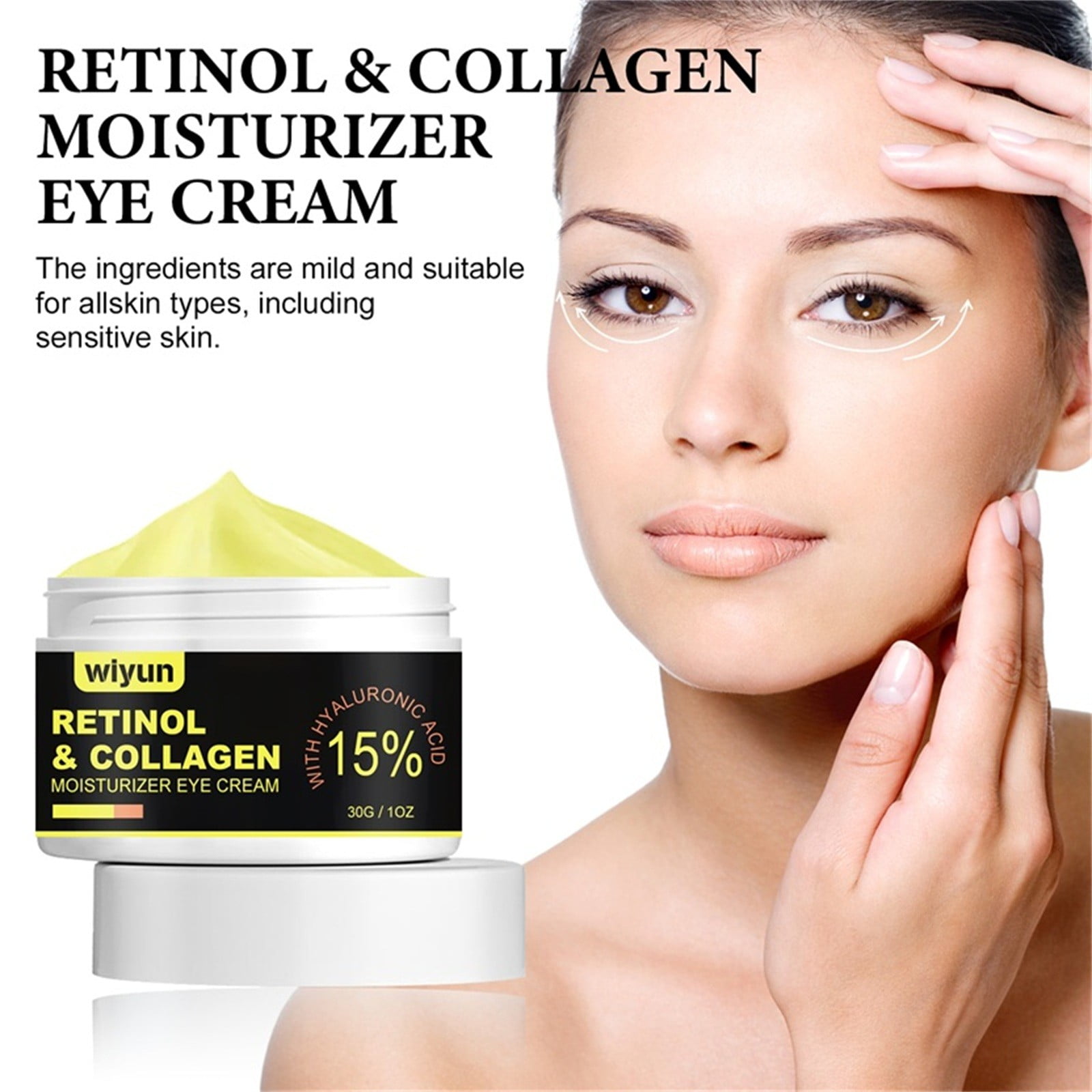 Capebale Retinol Eye Cream with Hyaluronic Firm and Tighten Eye Skin