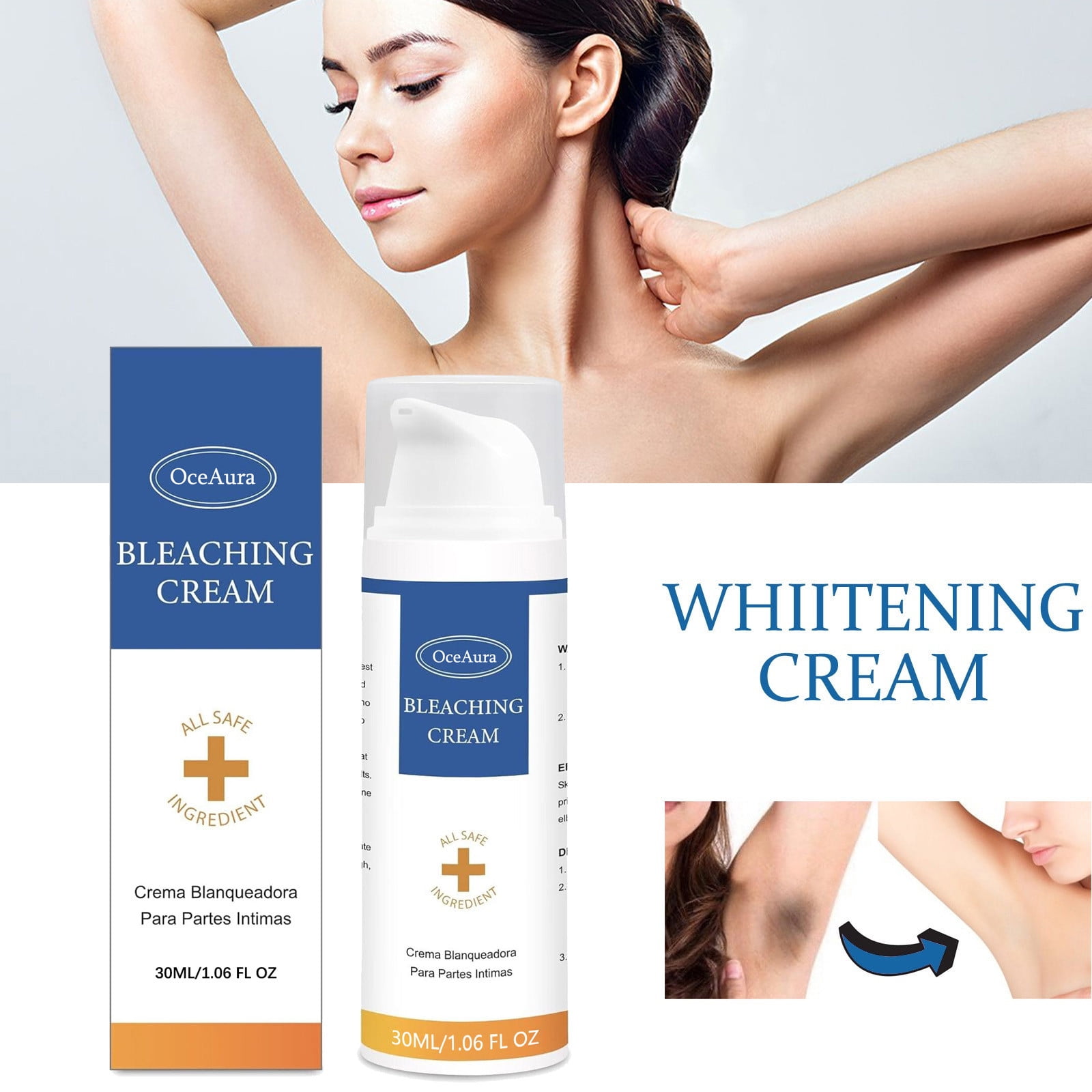 Capebale Skin Cream Bleaching Cream for Intimately Area Underarm Knees