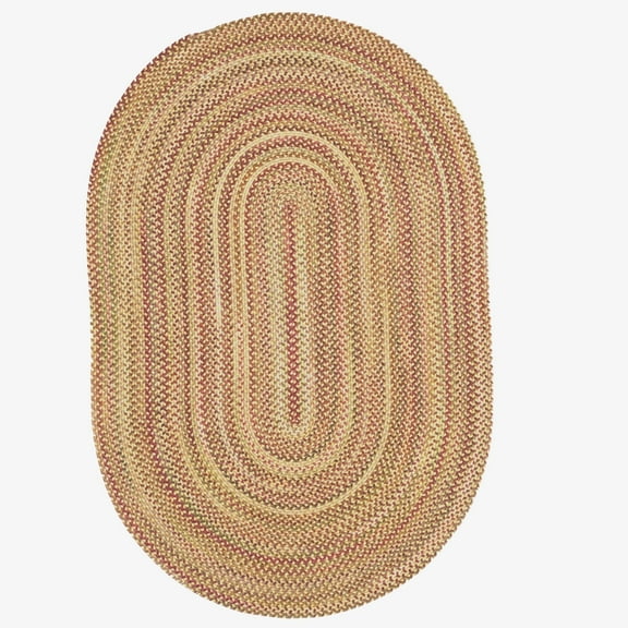 "Capel American Heritage Braided Oval Area Rug - 36" x 5' Harvest Gold - Traditional & Casual Indoor Living Room Rug at Walmart!"