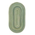 thumbnail image 1 of "Capel American Heritage Oval Braided Area Rug - 2' x 4' in Sage Green - Traditional Indoor Living Room Accent", 1 of 5