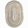 thumbnail image 1 of "Capel Rugs American Heritage Oval Braided Area Rug | Traditional Indoor Rug 7' x 9' | Casual Pewter Living Room Accent", 1 of 5