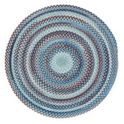 Capel Rugs American Heritage Barn Blue 5' 0" Round Braided Rug