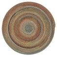 thumbnail image 1 of "Capel Rugs American Heritage Braided Area Rug - 3ft Round | Olive Tan | Traditional Style", 1 of 6