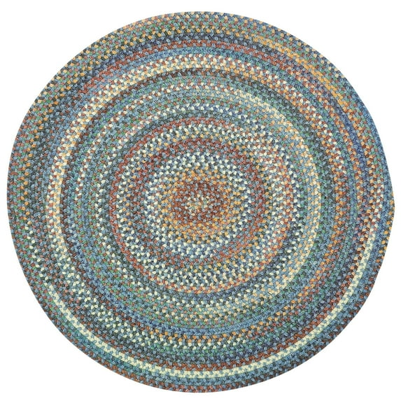 Capel Rugs American Heritage Legacy | 8' Round Braided Rug | Premium Indoor Area Rug for Bedroom, Kitchen | Durable Farmhouse Style