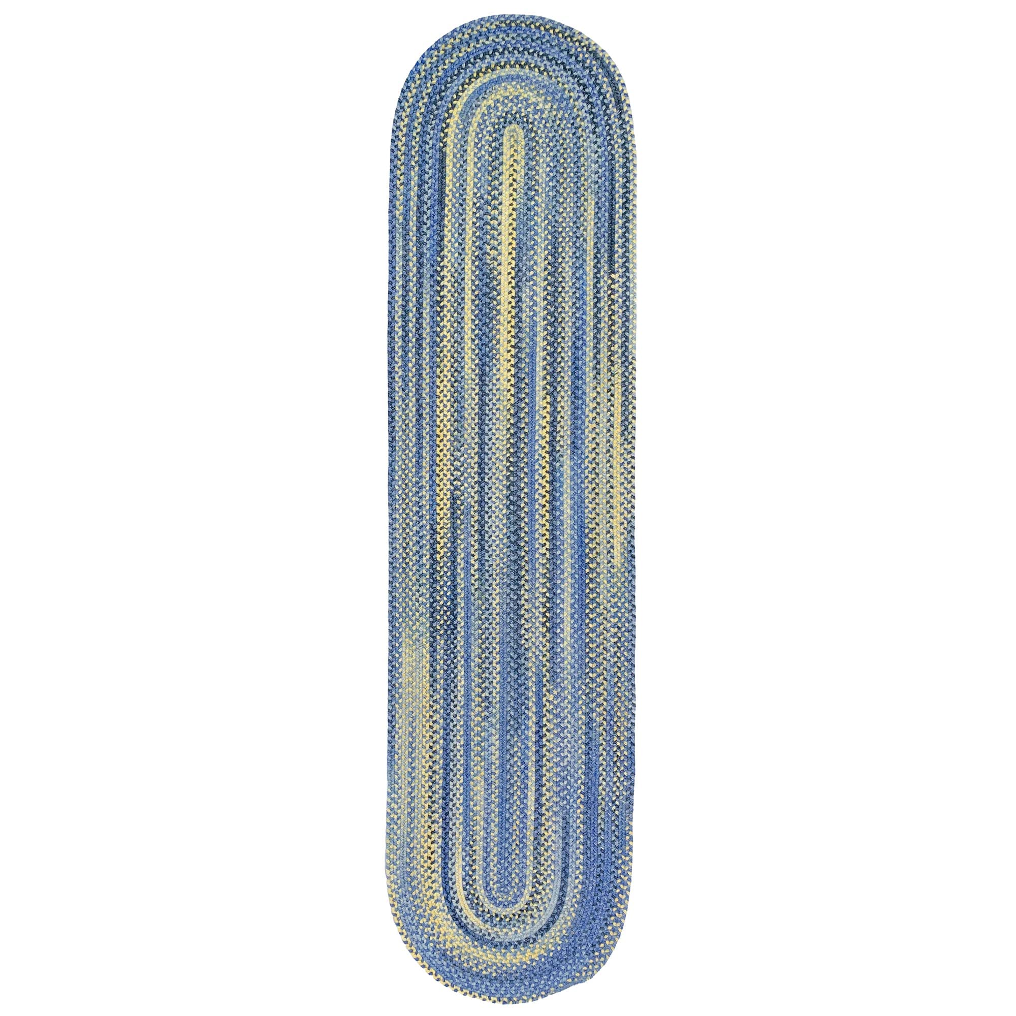 Capel Rugs American Heritage Made in USA Blue Yellow 2' 0" X 6' 0