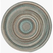 Capel Rugs American Heritage Made in USA Slatewood 7'0" Round Braided Rug