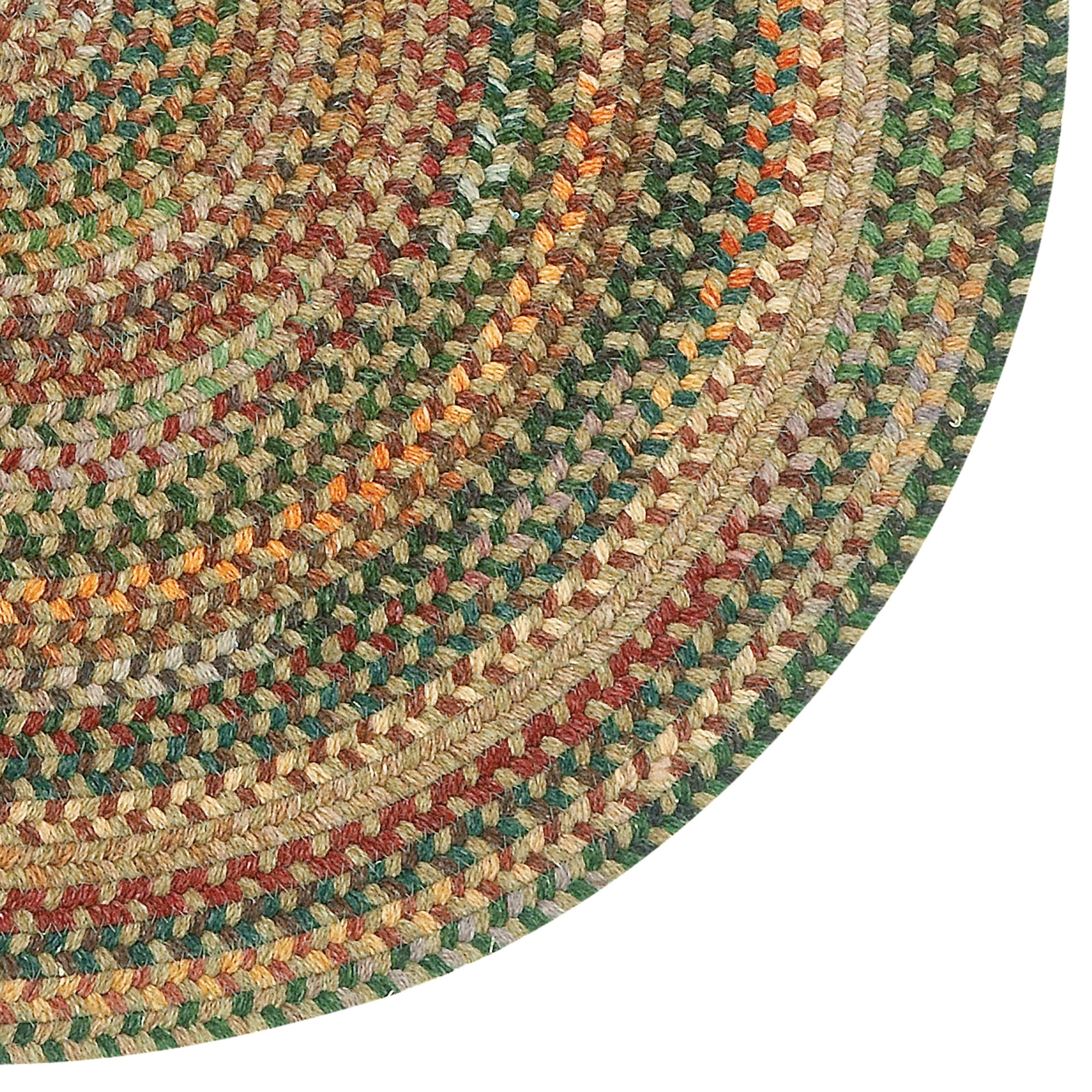 Capel Rugs American Heritage Tan Multi 7' 0" Round Braided Rug