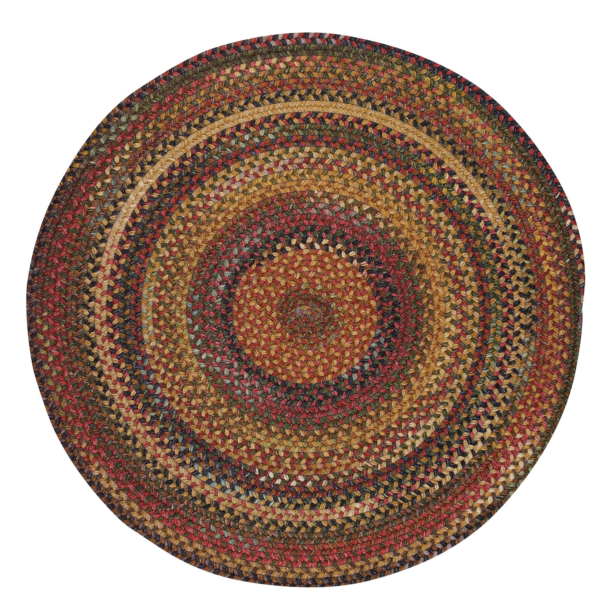 Capel Rugs American Heritage Woodstone 5'0" Round Braided Rug