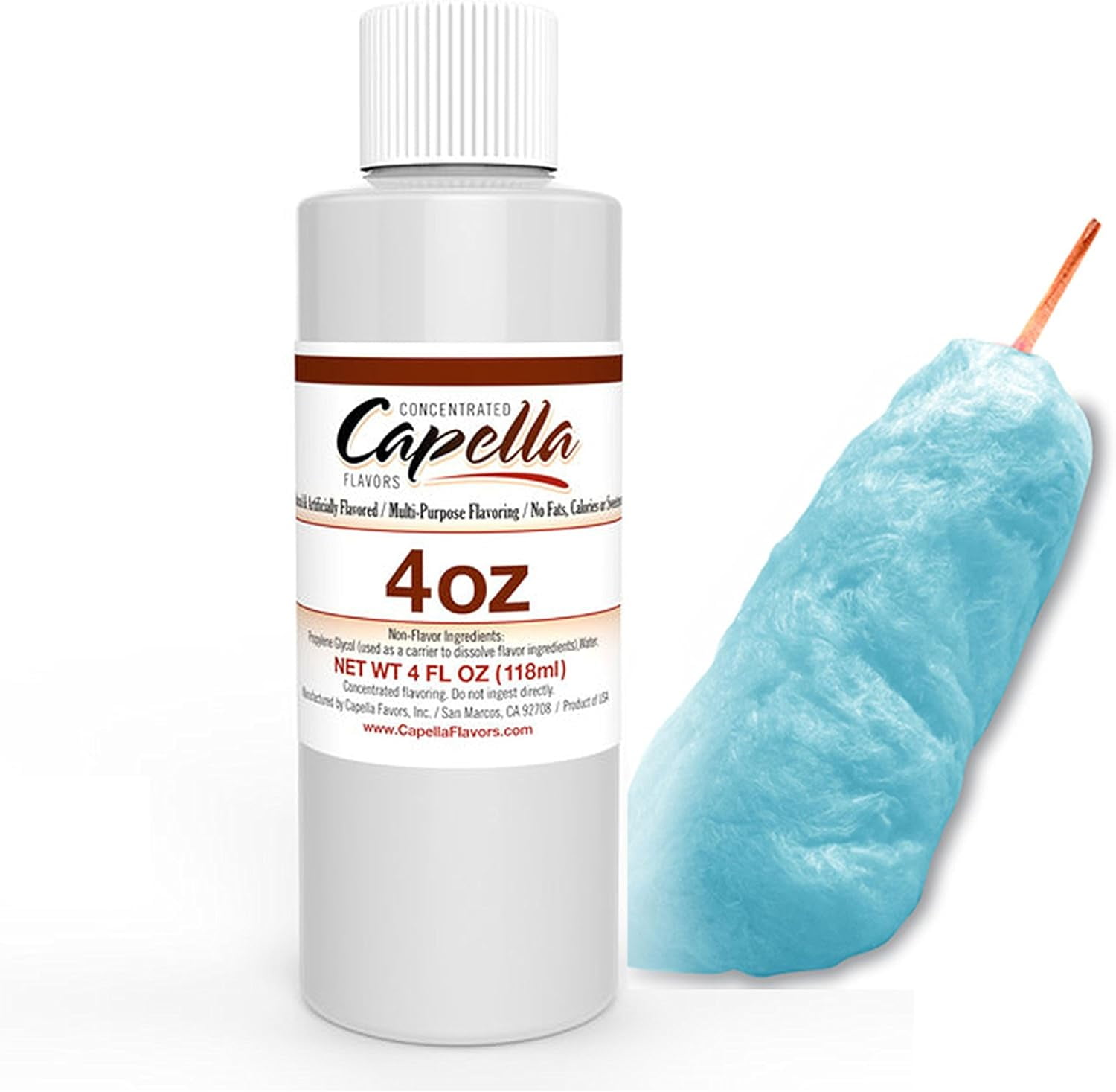 Capella Flavor Drops Blue Raspberry Cotton Candy 4 oz Concentrate
