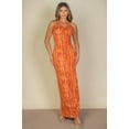 thumbnail image 1 of Capella Tie Dye Printed Cami Bodycon Scoop Neck Maxi Dress - Rosa Apparel, 1 of 7