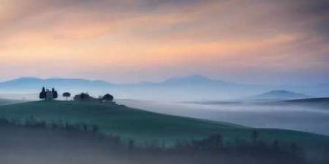 Capella di Vitaleta at Dawn Tuscany I Canvas Art - Andy Mumford (24 x 48)