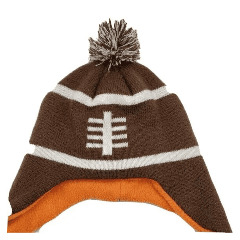 Capelli NY Trapper Hat Kids Beanie Winter Brown White  display picture 1