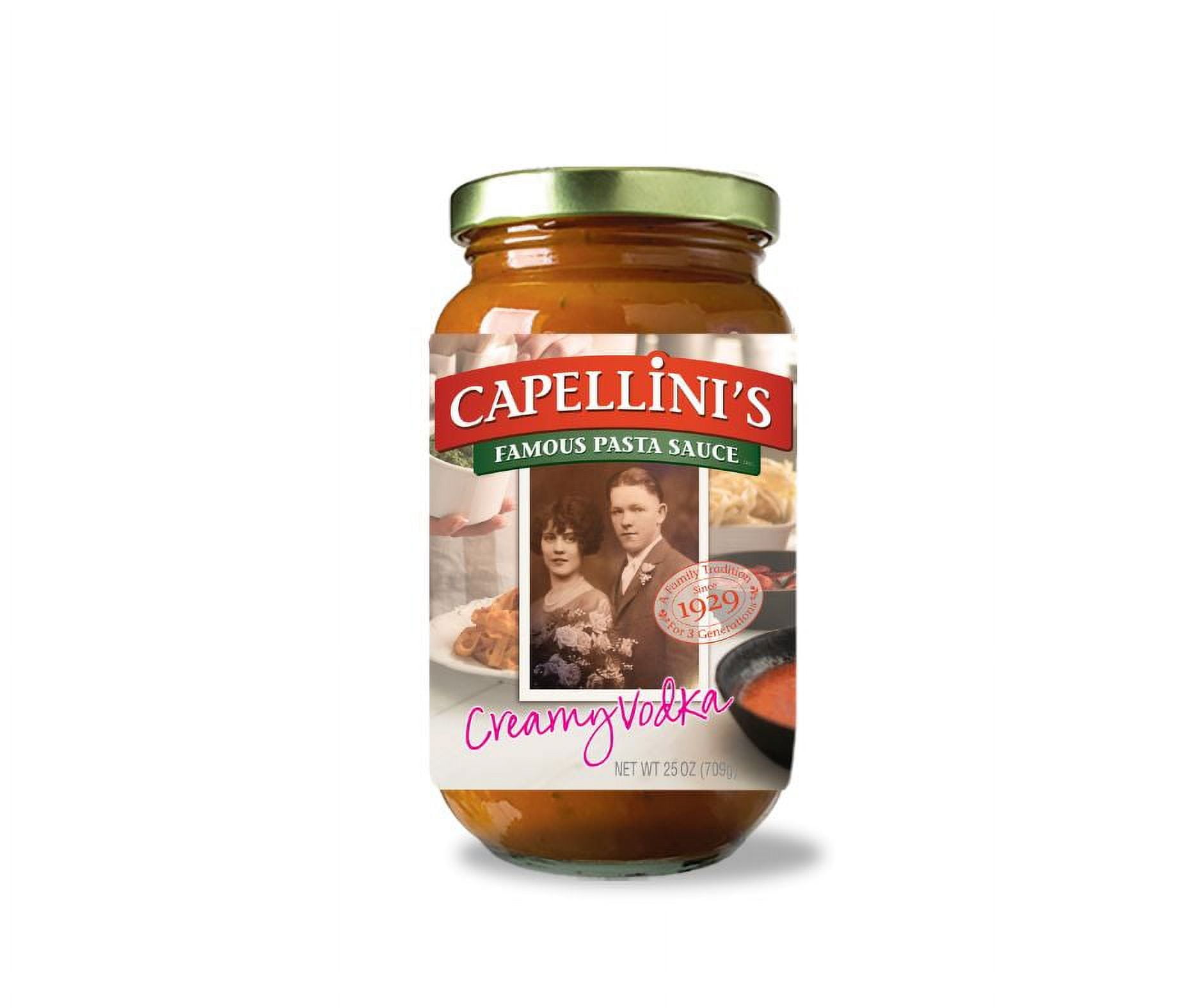 Capellini's Famous Creamy Vodka Pasta Sauce 25oz Jar
