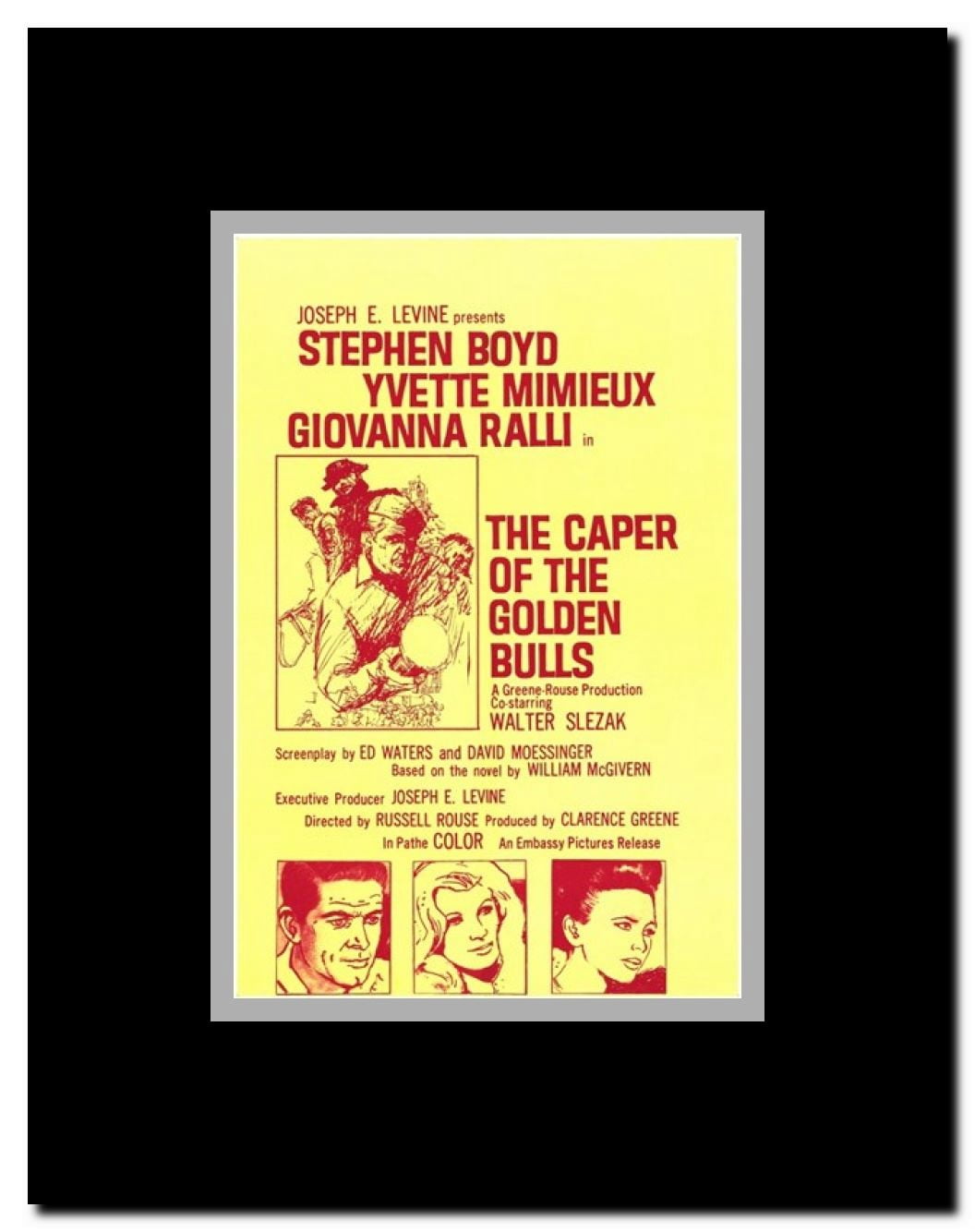 Caper of the Golden Bulls Framed Movie Poster