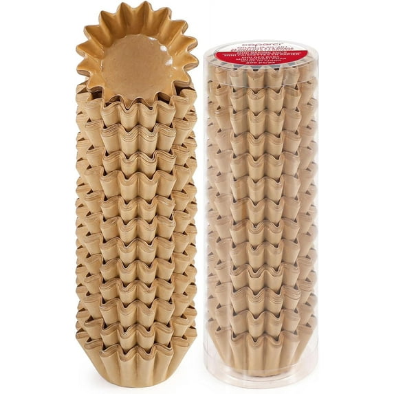 Caperci Heavy-Duty Natural Cupcake Liners - 200 Count Grease-Resistant Baking Cups, Odorless, No Pan Needed, Easy Release(Natural)