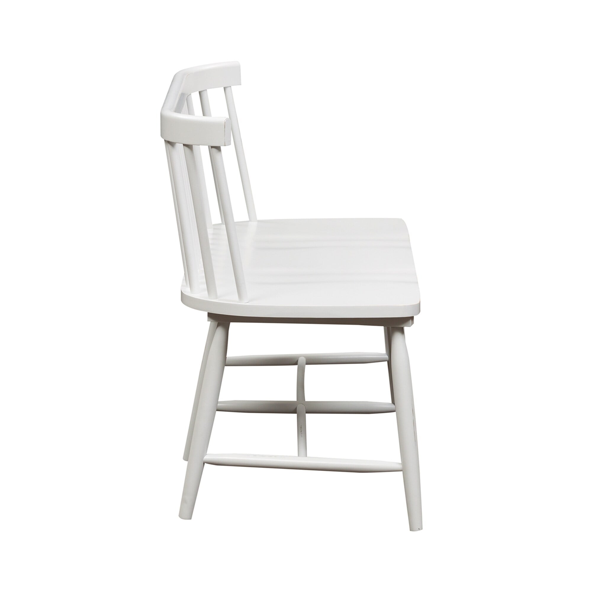 Capeside Cottage White Spindle Back Dining Bench