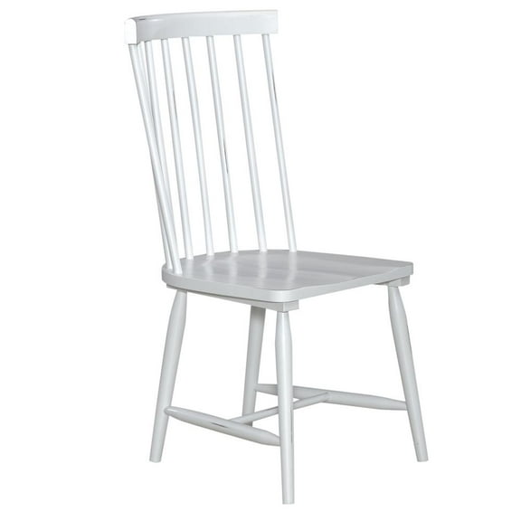 Capeside Cottage Spindle Back Side Chair - White (RTA)