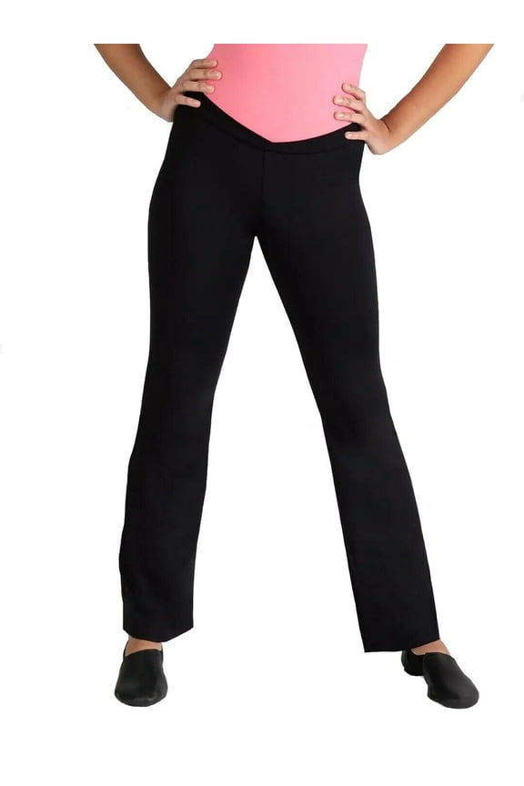 Child Studio Collection Cross Front Pant - SE1052C (Black, Large)