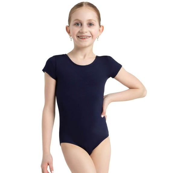Capezio Team Basics Short Sleeve Leotard - Girls