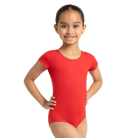 Capezio Team Basics Short Sleeve Leotard - Girls