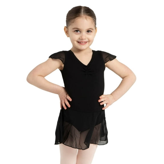 Capezio Flutter Sleeve Dress - Girls